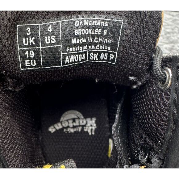 Dr Martens Toddler Girls Size 4 Brooklee B Gold Patent Lace Up Side Zip Boots - Picture 10 of 10